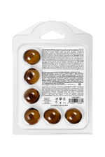 Набор из 6 шариков с массажным маслом Brazilian Balls с ароматом шоколада