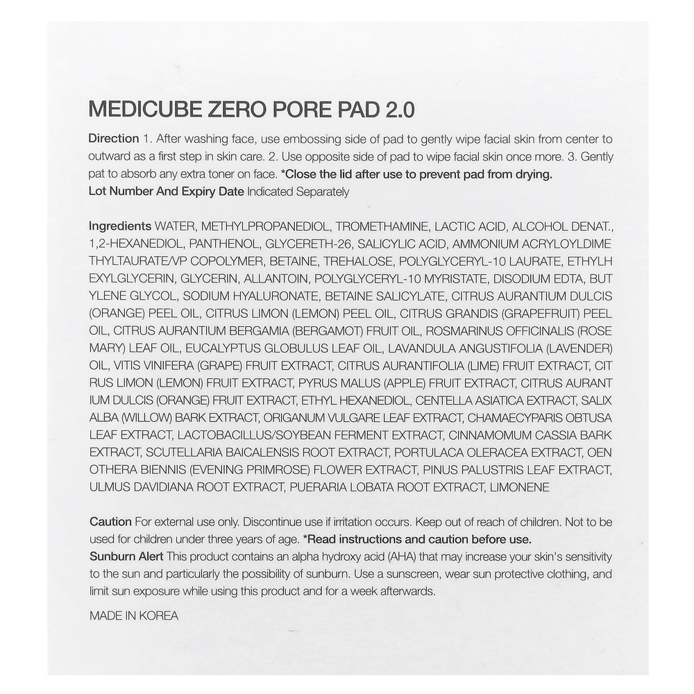 Medicube, Прокладки без пор, 70 прокладок, 155 г (5,46 унции)