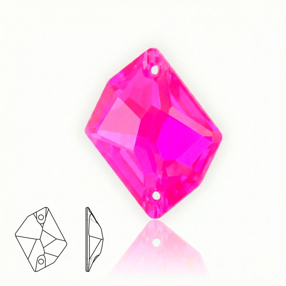 Пришивные стразы Cosmic Neon Pink