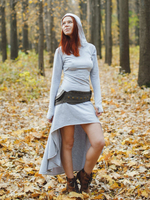 Платье Chintamani с длинным рукавом сер.меланж