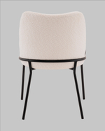 Стул с подлокотниками Кози new ткань букле молочный