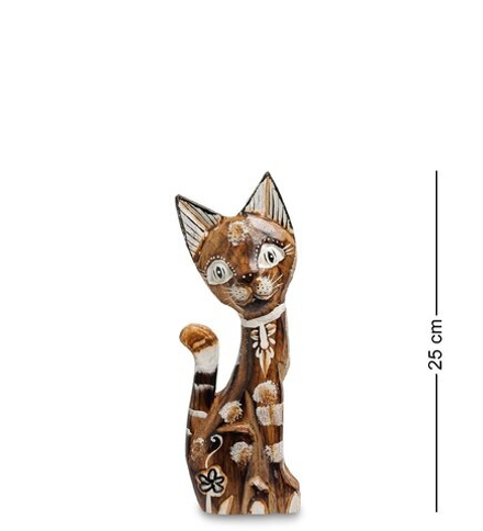 Decor and Gift 99-143-02 Фигурка «Кошка«сред. 25 см (албезия, о.Бали)