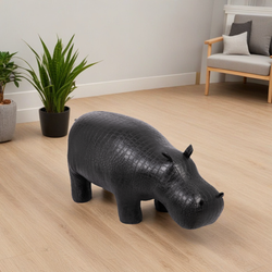 Банкетка Пуф Бегемот Черный малый