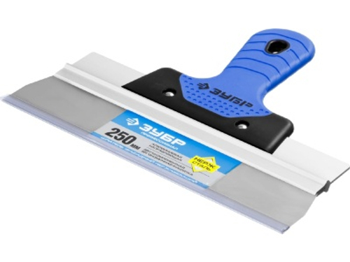 Шпатель фасадный ЗУБР Профессионал нерж полотно 250мм двухкомпонентная ручка