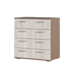 К-5 Комод 5 ящиков Ясень шимо темный / Ясень шимо светлый