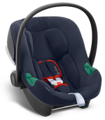 Коляска Cybex Priam IV Chrome Brown complete Aton B2 Bay Blue Base One 4 в 1 Mirage Grey