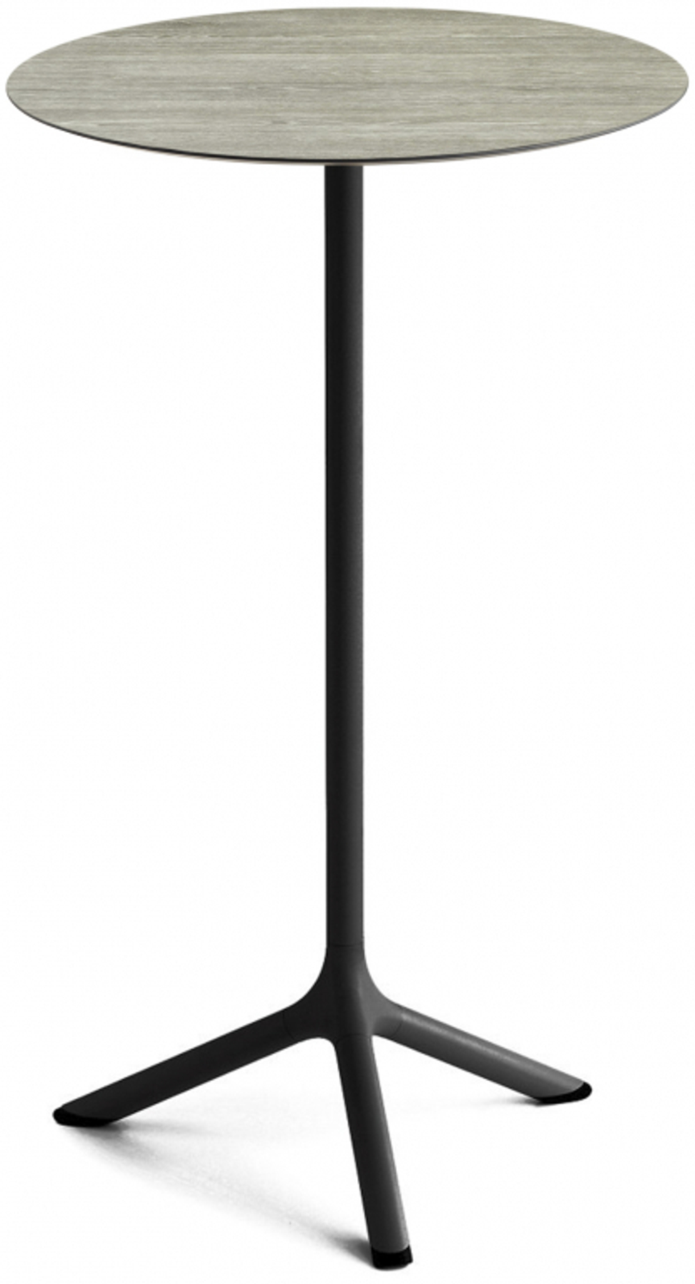 Стол ламинированный барный складной Scab Design Tripe Folding, черный, состаренный серый дуб