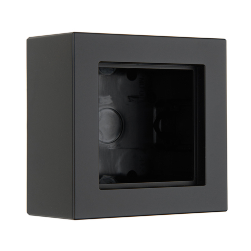 Коробка для накладного монтажа 1-местная LIREGUS EPSILON PMD-001.R/SWM, черный матовый