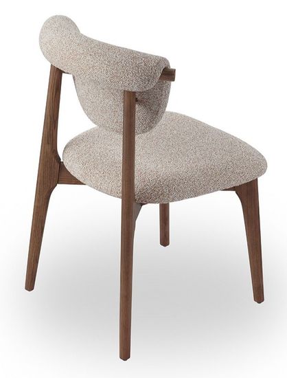 Стул TS-2/ бежевый/цвет орех /массив ясеня