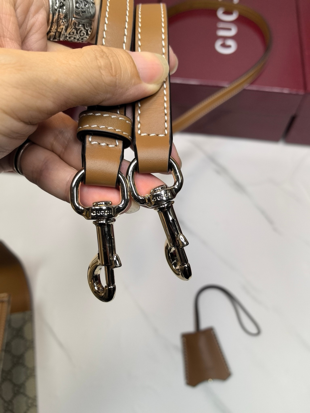 Padlock top handle bag
