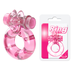 Розовое эрекционное виброкольцо 3,5х5см Baile Pink Rabbit Cock Rings BI-010082A