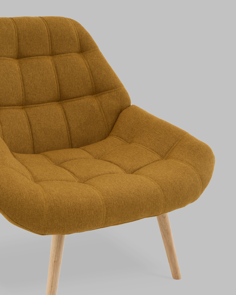 Кресло Олби Квадро горчичный