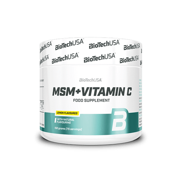 МСМ + Витамин С, MSM + Vitamin C, BioTechUSA, 150 г