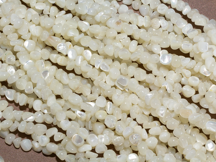 Нить бусин из перламутра Freeform, 6мм
