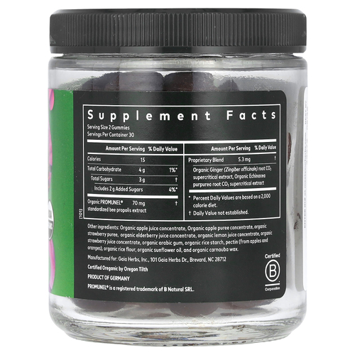 Gaia Herbs, Immune Rapid Defense, имбирь, 60 вегетарианских жевательных таблеток