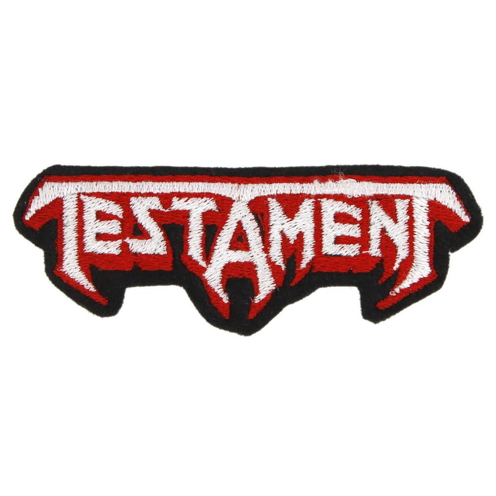 Нашивка с вышивкой группы Testament