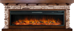 Каминокомплект Chalet 60 - Темный дуб с очагом Vision 60 LOG LED