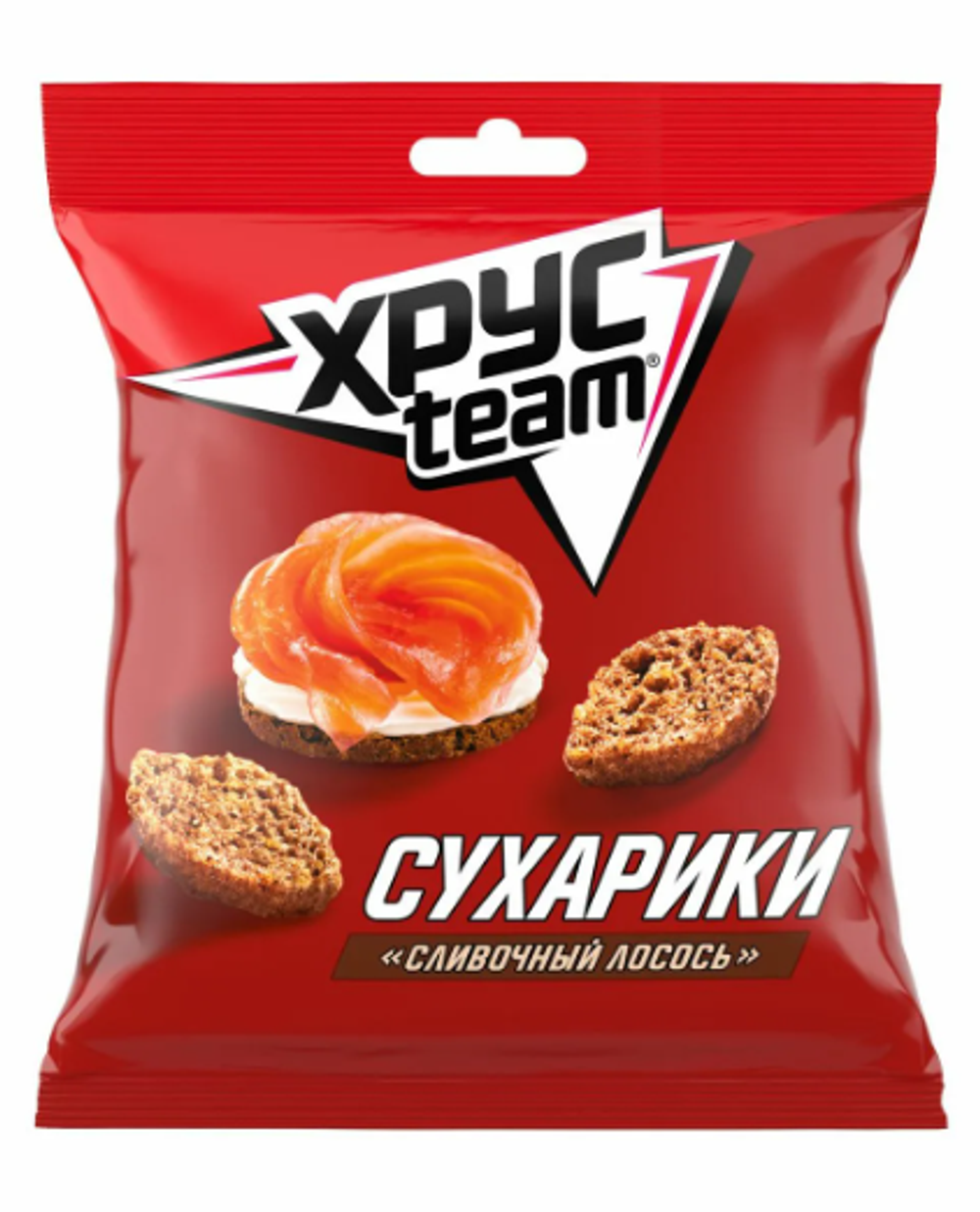Сухарики Хрусteam сливочный лосось, 40г