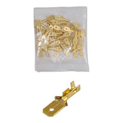 Клемма плоская 6.3мм (M) - 50 шт