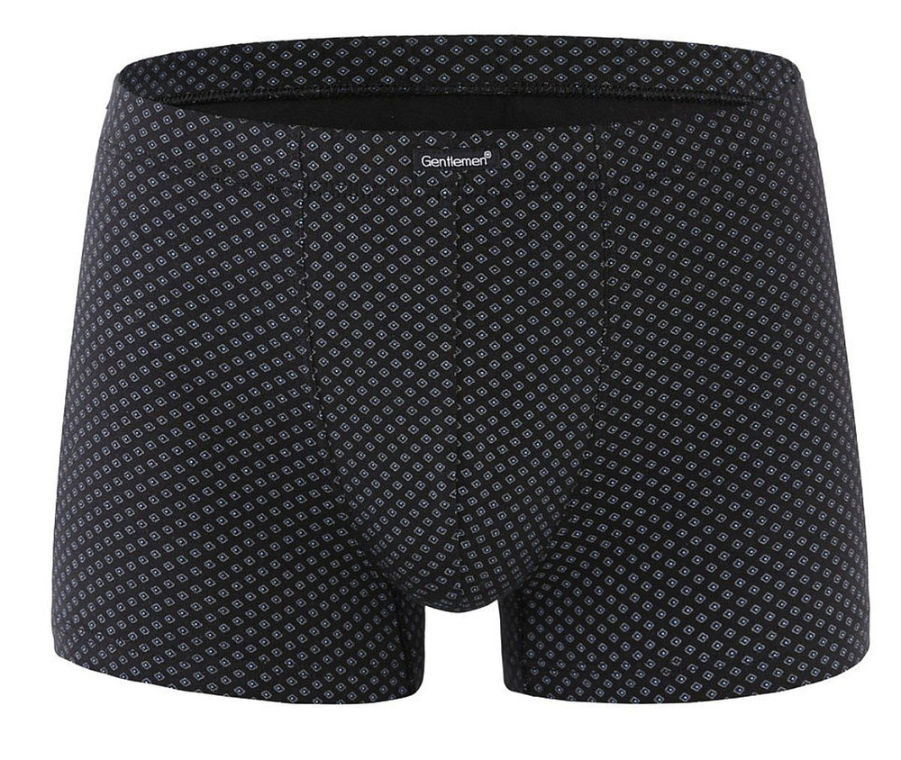 Мужские трусы-боксеры с мелким геометрическим рисунком (Размер: M) (Цвет: светло-серый)