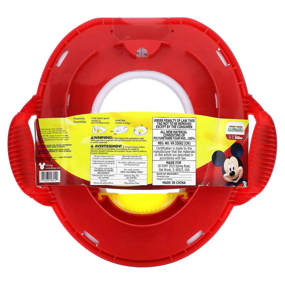 The First Years, Disney Junior Mickey, мягкое кольцо для горшочка, для 18 млн+, 1 шт.
