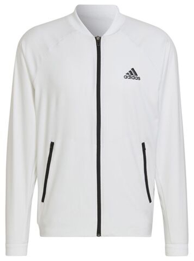 Мужская теннисная кофта Adidas Men's Tennis Jacket - white/black