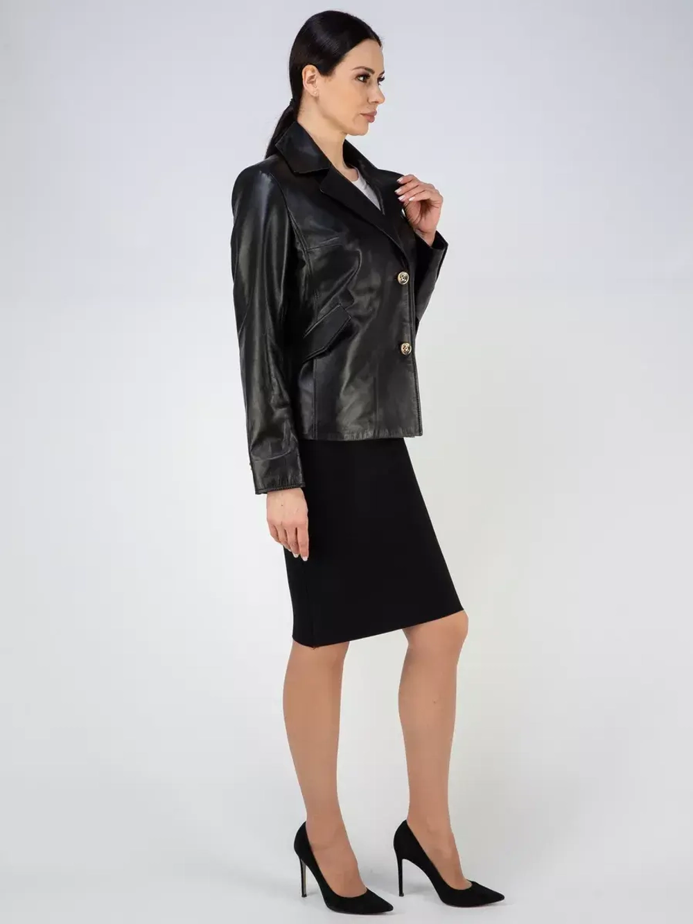 Куртка кожаная натуральная Турция блейзер