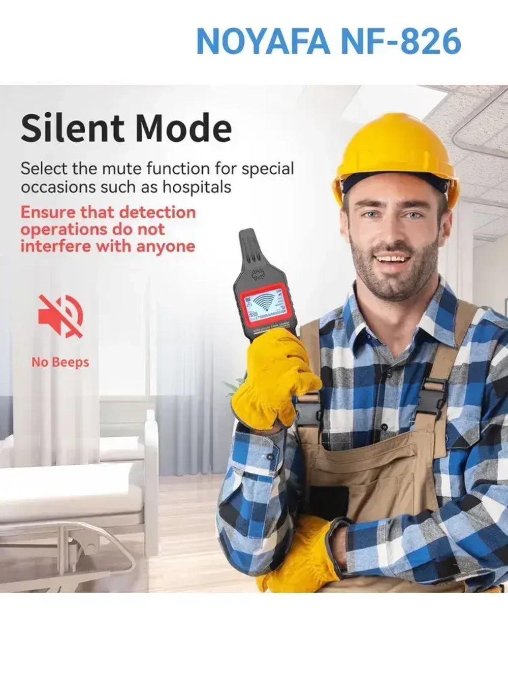 Детектор скрытой проводки NOYAFA NF-826