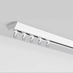 Алюминиевый карниз для штор, потолочный, однорядный / двухрядный