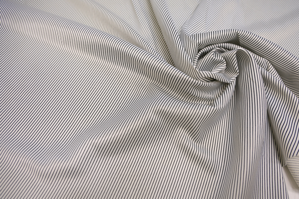 Сатин стрейч полоска