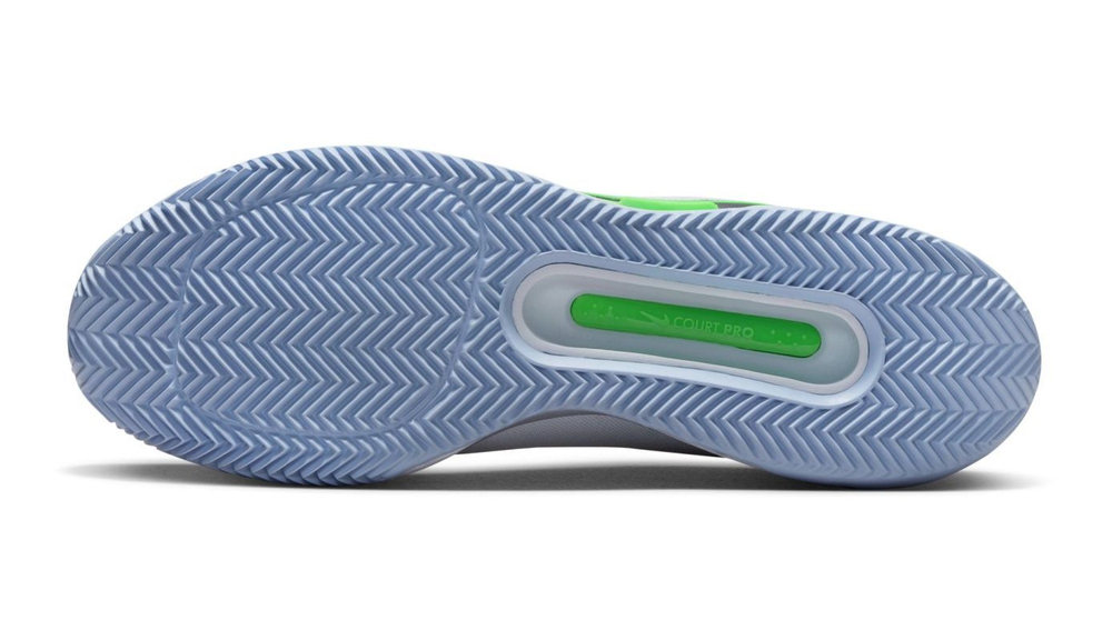 Мужские кроссовки теннисные Nike Zoom Court Pro Clay - football grey/green strike/gridiron