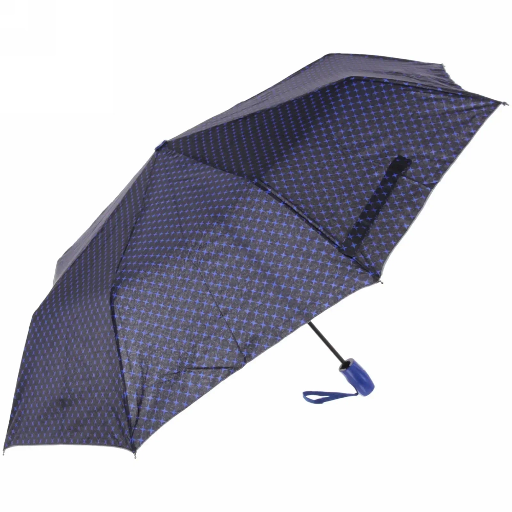 Зонт женский полуавтомат «Ультрамарин - Ореон», цвет микс, 8 спиц, d-100см, длина в слож. виде 30см