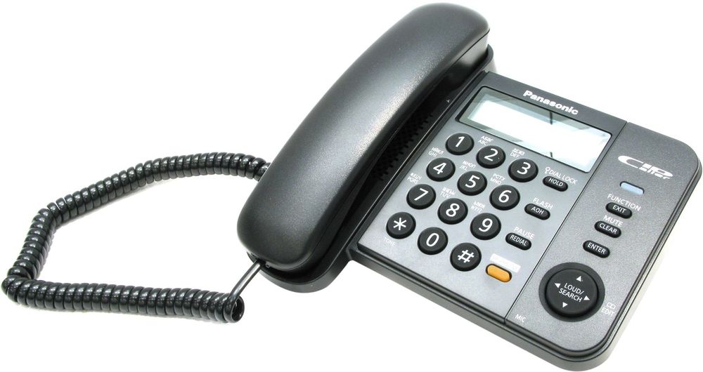 Проводной телефон Panasonic KX-TS2358RUB серый