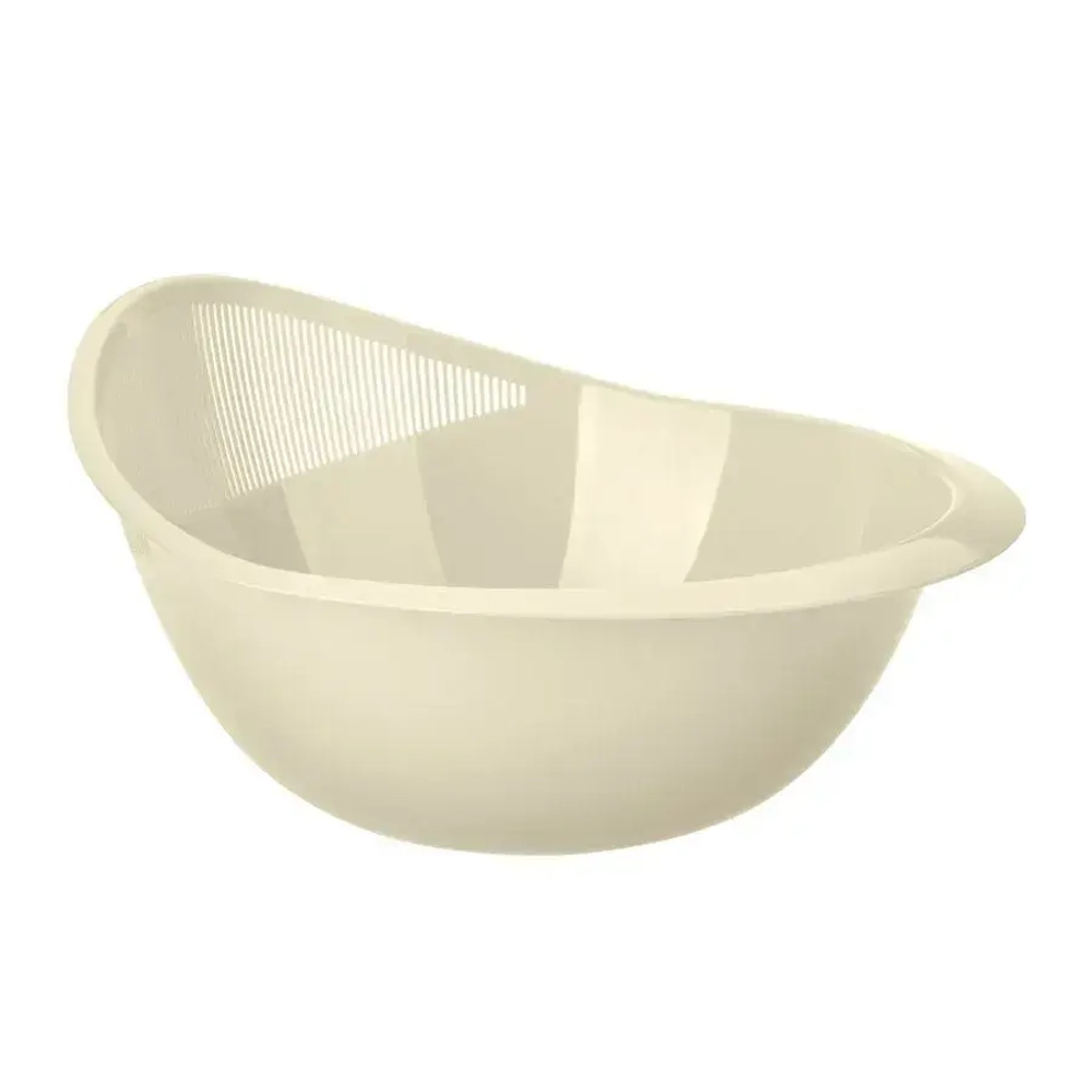 Миска-дуршлаг 2-в-1 270х145 мм (Микс 1) голубой/серый