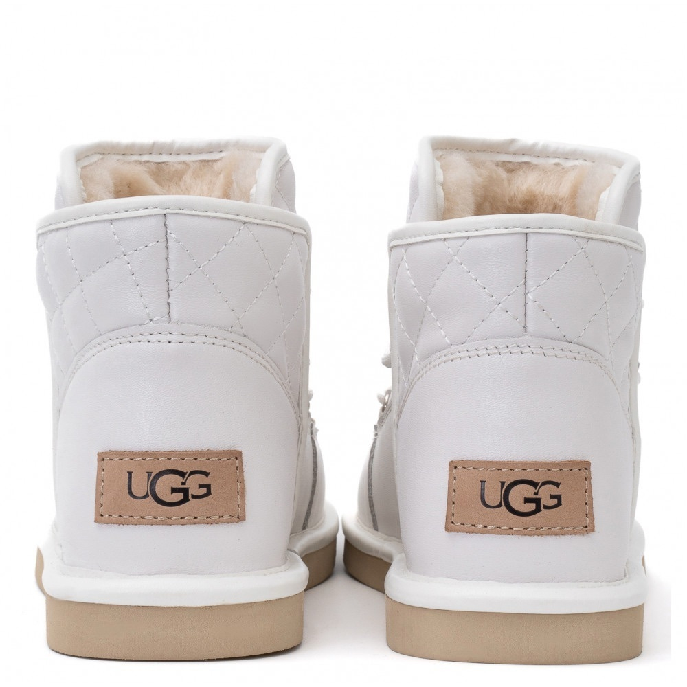 Ugg Lodge Mini Leather White