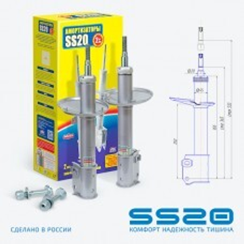 Стойка передняя Lada Largus Kross правая, левая комфорт SS20