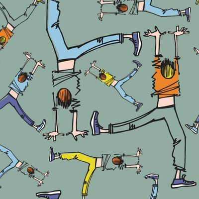 Вниз головой (на серо-зеленом)