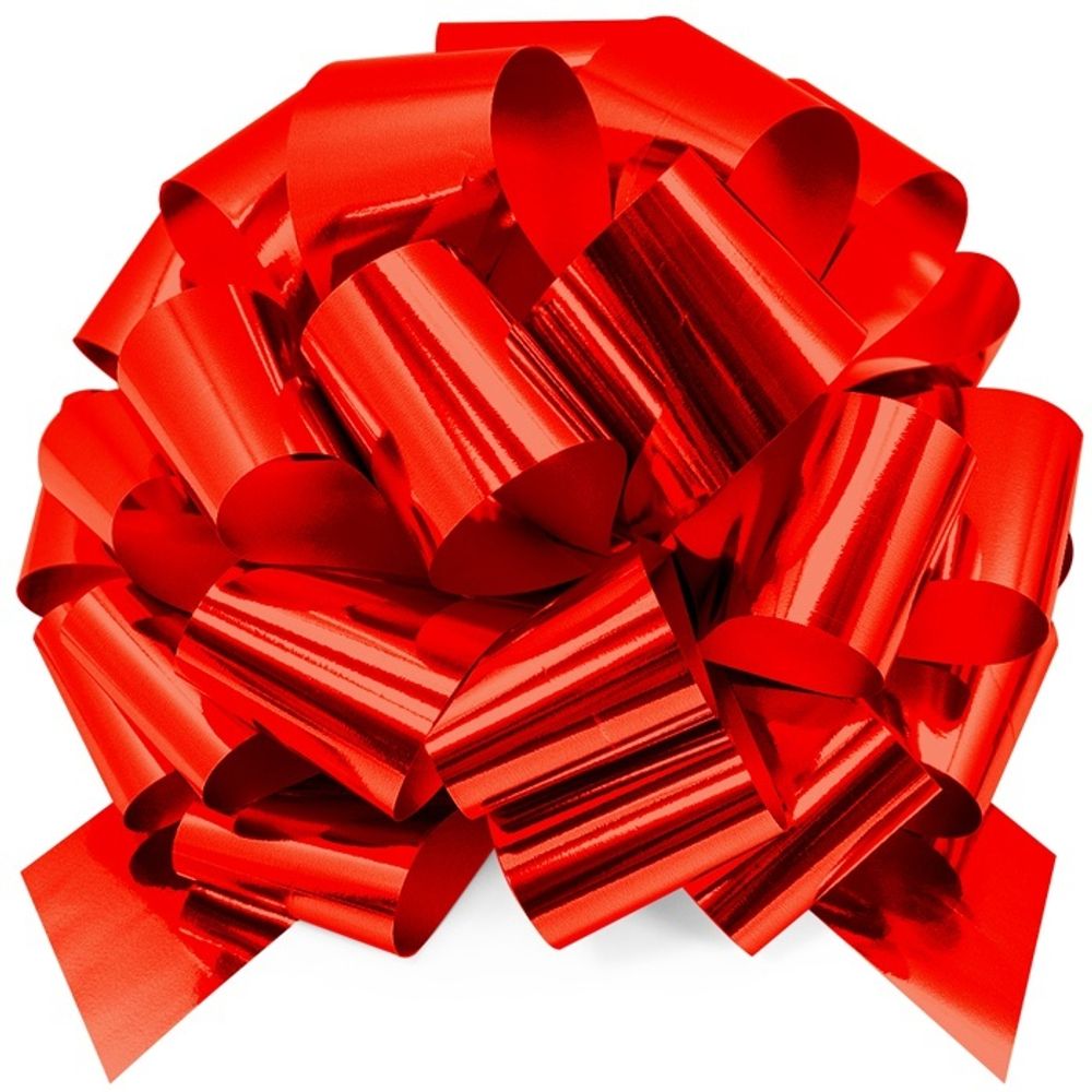 Бант-шар Металлик красный, размер 36 см #661024