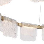 Светильник светодиодный, золотистый, прозрачный, LED, 66