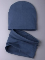 Шапка для мальчика осенняя и снуд