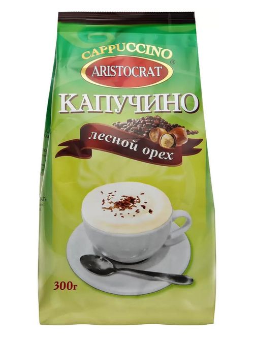 Растворимый кофе Aristocrat Капучино Лесной орех 300 г