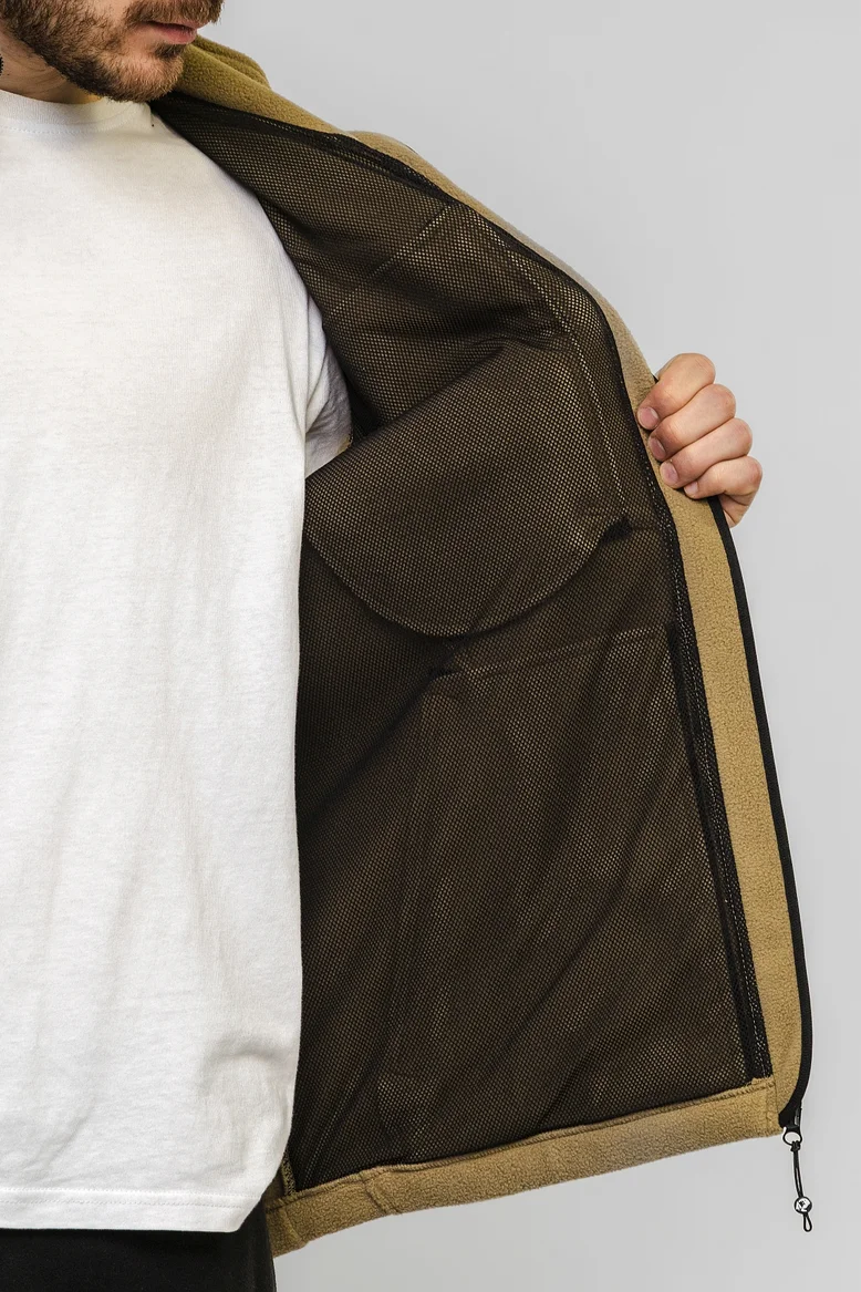 Кофта "НОХО" флисовая мужская, цвет "Болотные угодья"