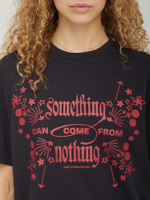 Женская Футболка Obey Something From Nothing