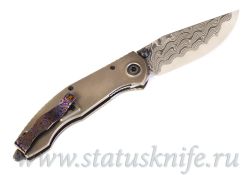 Нож CKF Sokosha One-Off (дамаск с травлением, желтый карбон)фотография - 5