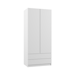 МС Мадера Шкаф ШМ 900*2100*520 (лдсп белый)