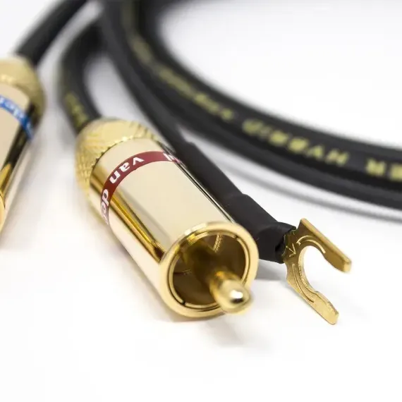 Кабель для тонарма угловой (TAC(Angled) - RCA) Van den Hul D - 501 Silver Hybrid. Длина 1,5 метра