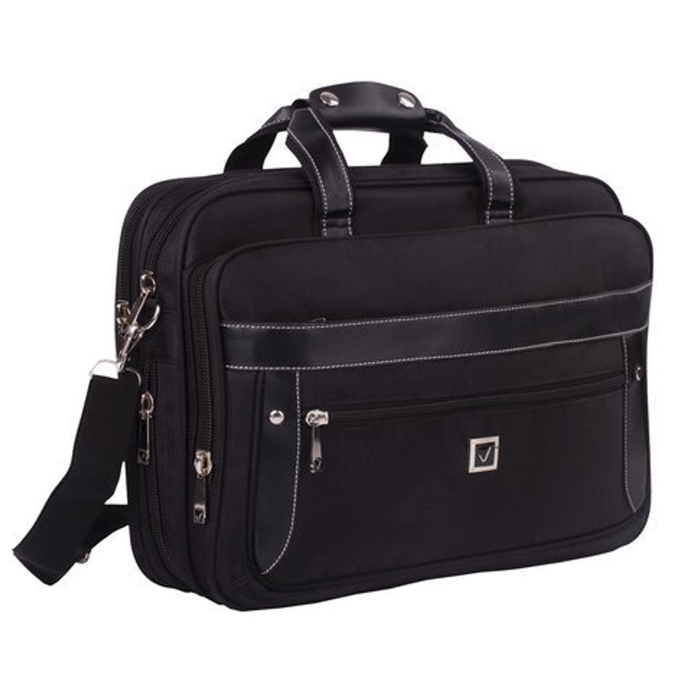 Сумка деловая BRAUBERG с отделением для ноутбука 15,6", "Carbon", 2 отделения, графит, 41х31х13 см, 240509