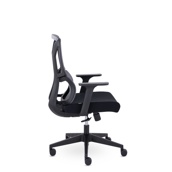 Кресло UTFC Номи М-317 черный пластик (серый/черный)