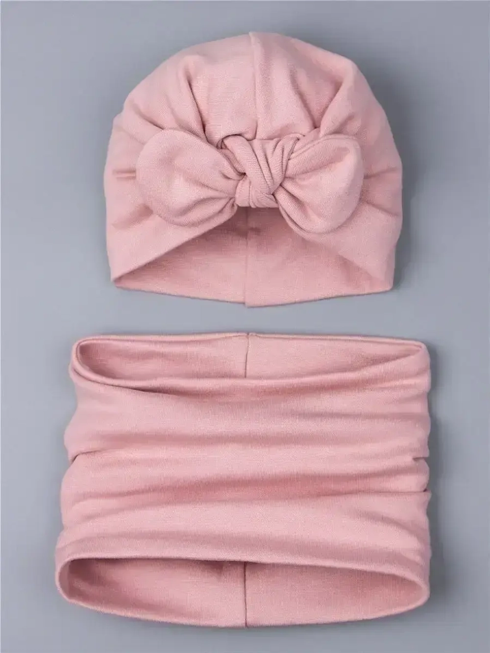 Чалма осенняя для девочки и снуд