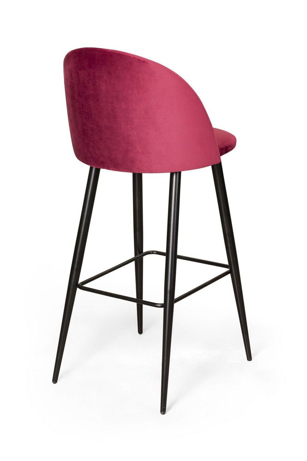 Стул барный Thomas, бархат красный 16